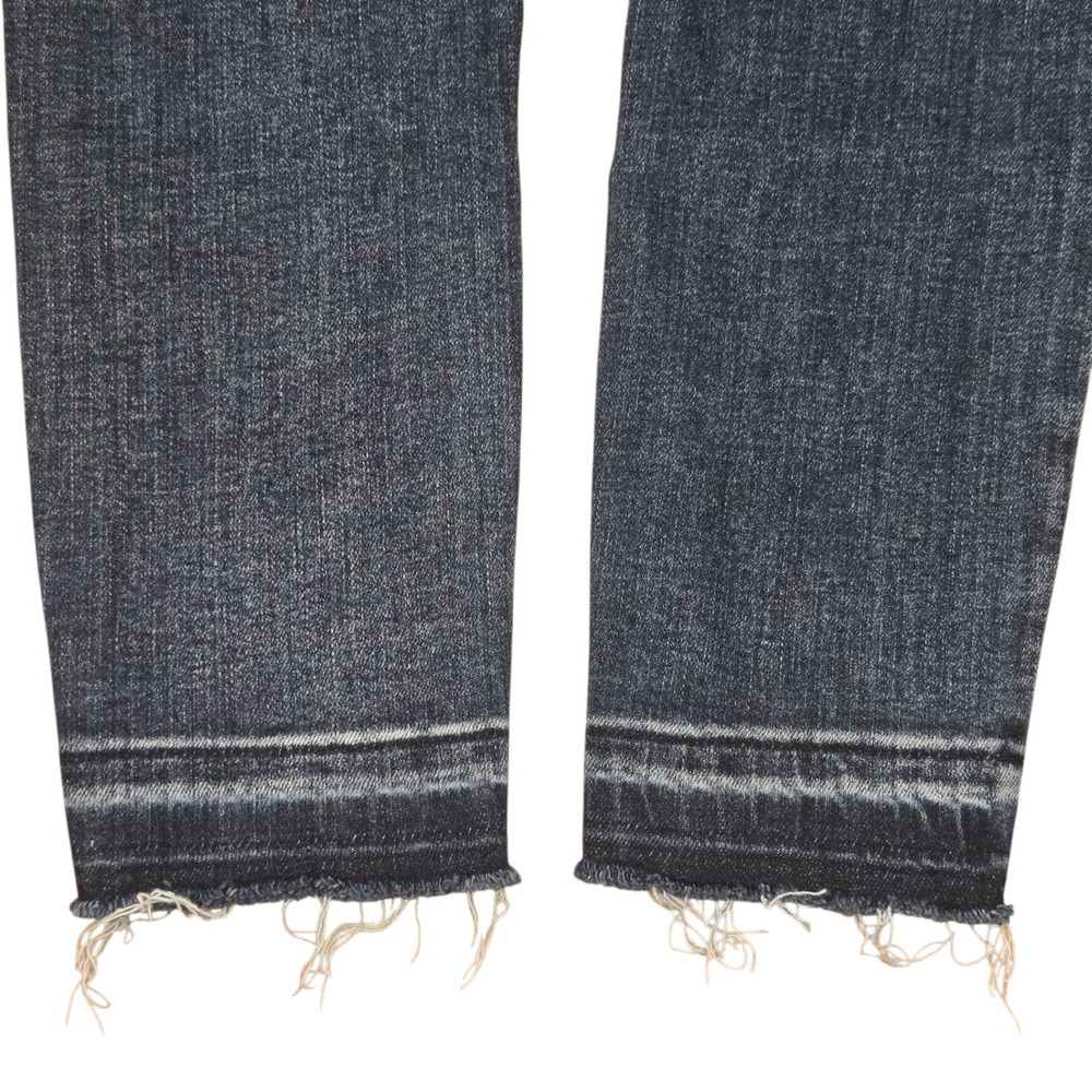 Judy Blue Skinny Fit Dark Wash Distressed Raw Hem Jeans JB88417 Size 13/31 - Picture 4 of 9